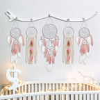 Set of 5 Boho Bedroom Dream Catchers for Adults Wall Bohemian Decor - Image 4