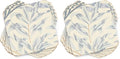 Pimpernel Morris & Co Willow Bough Blue Coasters, Set of 6 - Heat-Safe Drinkware Mats with Floral Design & Cork Backing for Dining Table Styling & Giftable Tableware for Special Occasions (Pack of 2) by Pimpernel