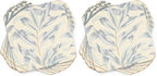 Pimpernel Morris & Co Willow Bough Blue Coasters, Set of 6 - Heat-Safe Drinkware Mats with Floral Design & Cork Backing for Dining Table Styling & Giftable Tableware for Special Occasions (Pack of 2) by Pimpernel