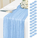 12 Pack Light Blue 10Ft Cheesecloth Table Runner by Unknown