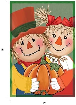 Evergreen Flag Fall Garden Flags Double Sided, Garden Flags for Outside Autumn Decorations for Home, Porch, Yard (Scarecrows, 28x44 inch) - Image 3