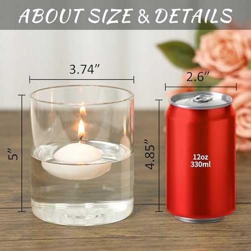 SUPMIND 12Pcs Glass Cylinder Vase for Centerpieces 5inch Clear Flower Vases - Image 2