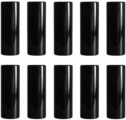 Modern Black Ceramic Vase Set of 10 for Living Room Bedroom 5.51'' Minimalist Fresh Small Flower Vases for Bouquet Fake Plant Home Decor Office Fireplace Centerpieces Nordic Style 10 Pack - Image 4