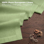 Classic Linen™ by D'Moksha, Sage Green Table Runner 48 Inches, 100% Pure Linen, Coffee Table Runner, 14 x 48 Inch for Dresser Tables- Fall, Weddings, Outdoor Hosting - Image 3