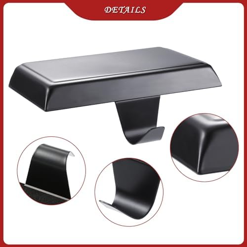 Sunshane 6 Pieces Christmas Stocking Holders Mantel Stocking Hanger Hooks Fireplace Mantle Metal Hang Bases for Xmas Party Decorations (Black) - Image 4