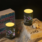 Mothers Day Gifts Flameless Candles with Remote Hummingbirds Floral Note LED Candles Battery Operated Electric Candles Flickering Warm Light for Home Bedroom Living Room Decorations - Image 6