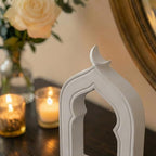 iwa concept Islamic Mihrab-Inspired Table Decor, Freestanding White Stone Decoration, Ramadan and Eid Home Decoration - Image 6