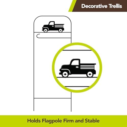 Briarwood Lane Wrought Iron Truck Garden Flag Arbor - Image 4