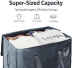 Moving Bags Heavy Duty Extra Large, Moving Boxes, Moving Supplies Essentials,Storage Bins with Lids, Plastic Packing Totes, Storage Bags for Clothes with Handles & Zippers(Grey, 6 Pack) - Image 5