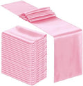 Bencailor 24 Pcs Pink Satin Table Runners Bulk, 12 x 108 Inch by Bencailor