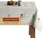 Maison d' Hermine Table Cloth Rectangle Table Reusable 100% Cotton 70"x108" by MaisondHermine
