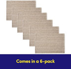 Sweet Home Collection 100% Cotton Placemats for Dining Room, Two Tone Woven Fabric, Soft Durable Table Mat Set, Set of 6, Eggshell, Rectangle 13" x 19" (Pack of 12) - Image 4