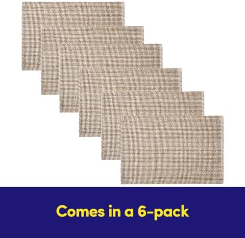 Sweet Home Collection 100% Cotton Placemats for Dining Room, Two Tone Woven Fabric, Soft Durable Table Mat Set, Set of 6, Eggshell, Rectangle 13" x 19" (Pack of 12) - Image 4