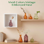 42 Pcs Vases Bulk Colored Glass Bud Vases Set, Assorted Vintage Bud Vases - Image 5