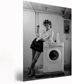 Laundry Prints,Utility Room Prints,Bathroom Print, Ironing Print,Black And White Art,Utility Room Accessories,Funny Laundry Room Wall Art,Women Art Print,Modern Laundry Room Decor16x24inch Framed Art by Unknown