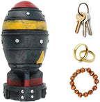 Luqeeg Bomb Storage Box, Decorative 3D Craft Model Mini Storage Bin,Mini Nuke Statue Bomb Storage Box for Storing Keys, Ornaments, Cotton Swabs and Beads - Image 3