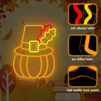 Pilgrim Hat Thanksgiving Neon Sign for Thanksgiving Hat LED Light up signs - Image 4