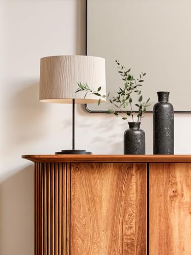 LE TAUCI Ceramic Vase Set of 3, Black Speckled Flower Vases for Fresh or Dried Flowers, Modern Farmhouse Home Decor for Coffee Table, Mantel, Shelf, Entryway, Distressed Iron Black - Image 4
