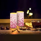 Valentines Day Flameless Candles with Remote and Timer LED Candles Flickering Battery Operated Fake Candle for Home Bedroom Living Room Dining Room Table Decor Set of 2 Pink Heart - Image 7