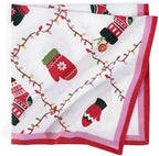 FINGERCRAFT Cloth Napkins Set of 12 Cotton Linen, 20x20 Inch, Sugarplum - Image 5