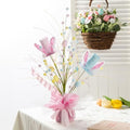 Glitzhome 21" H Easter Glitter Table Tree Decor Easter Gifts Artificial Egg and Hat Tree Table Centerpiece Decoration for Party Festival Home Decor by Glitzhome