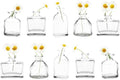 CHIVE ‘Loft’ Small Mini Flower Vases - Clear Glass Bud Vases, Set of 10 - Cute Vintage Rustic Centerpieces for Wedding, Events & Home - Premium Quality, Designed to Last by Chive