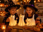 3PCS Ceramic Ghost Cat Light Up Decor Cat Ghost Halloween Decor - Image 3