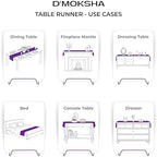 Classic Linen™ by D'Moksha, Black Table Runner 120 Inches Long, 100% Pure Linen, 14 x 120 Inch Table Runner for Dresser, Dining- Fall, Weddings, Outdoor Hosting - Image 5