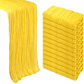 12 Pack 35 x 120 Inch Lemon Yellow Table Runner Cheesecloth by Heneger