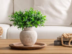 Ceramic Flower Vase, Rustic Farmhouse Decorative Vase Pottery Pampas Grass Vases for Home Decor Table Living Room Entryway Mantel Bookshelf Bedroom Bathroom Kitchen - 6.7" D - Image 4