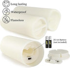 YOROXRG Set of 96 Waterproof Outdoor Flameless Candles, LED Candles with 4 Remote and Timer,(H 4" 5" 6" x D 2.2"),for Halloween Wedding Festival - Image 6