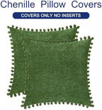 CaliTime Decorative Couch Throw Pillow Covers 22 X 22 Inches Forest Green - Image 6