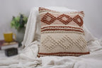 TreeWool 100% Cotton Woven Throw Pillow Cover (Pack of 1, 18" x 18", Kaavi) - Image 6