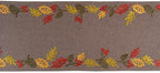 DII Fall Table Décor Embroidered Tabletop for Thanksgiving Dining, Table Runner, 14x108, Shimmering Leaves - Image 2