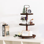 Urban Deco Wooden Tiered Tray 3-Tier Decorative Tray Stand Serving Tray - Image 3