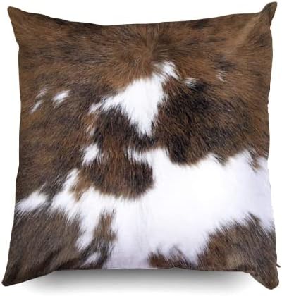 TOMWISH Pack of 2 Christmas Cowhide Printing Western 24x24 Pillow Cover - Image 2