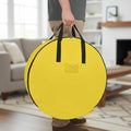 24 Inch Round Storage Bag 1 Pack,Minimalist Solid Pure Yellow Waterproof Wreath Storage Container with Handles&Zipper Unadorned Single Color Art Closet Organizer Bags Garland Box by Unknown
