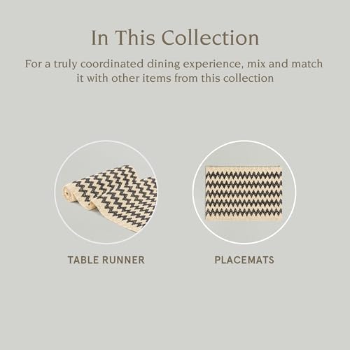 Over&Back 18x90 Natural Fiber Table Runner - Woven Fiber Table Runners for a Custom Home Decor Tablescape - Perfect for Coffee Table, Dinner Table, Living Room, and More - Image 4