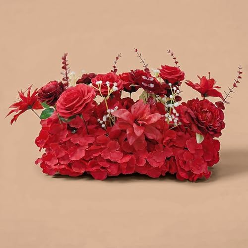 18inch Aisle Flower Garland Centerpieces, Red Rose and Peony by Unknown