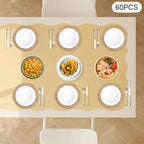 60Pcs Round Placemats Bulk Plate Chargers Set, 11.81in Woven Placemat Rustic Braided Straw Rattan Charger Natural Cattail Place Mat for Wedding Party Table Single Tableware Use (60pcs) - Image 7