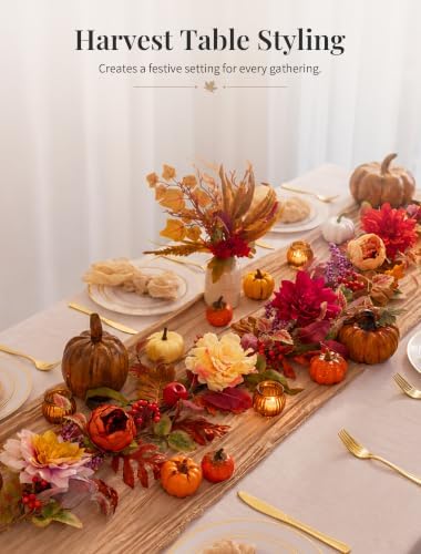 NUPTIO 6Ft Fall Garland for Mantle: Fall Decor for Home Thanksgiving - Image 2