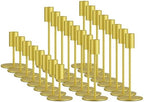 zeochyni Set of 24 Gold Taper Candle Holder Bulks for Wedding, Party Decor by zeochyni