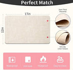 Maxpearl Faux Leather Placemats Set of 8, Easy to Clean, Beige - Image 6
