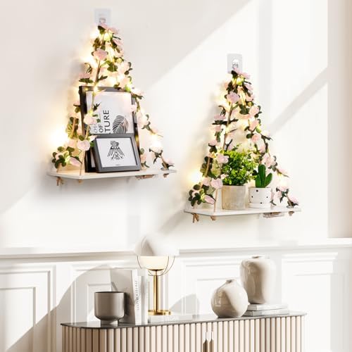 EXIN DECHEN Wall Decor for Bedroom,Floating Shelves,Room Decor Aesthetic - Image 2