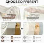 10 Panels 5ft(W) x 20ft(H) Beige Ceiling Drapes for Wedding Parties - Image 5