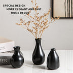 Ceramic Bud Vases, Black, Set of 12 - Image 3