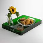 ATZYmolin 16"x12" Large Acrylic Serving Tray, Vanity Platter, Green - Image 7