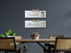LuxuryConcept Start With Bismillah End With Alhamdulillah Wall Art/Islamic Wall Art/Kitchen Wall Decor/Housewarming Gift/Islamic Wall Decor/Eid Gift (White, 20W x 6.8H inches) - Image 7