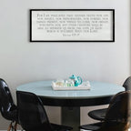 ZZJJHYWGQ Christian Wall Art Romans 8:38-39 Bible Verse Sign 32"×12" Black - Image 5