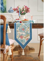 Patdrea Designer Vintage French Linen Table Runner,12"X118"-from - Image 2